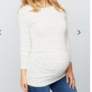 A Pea In The Pod Maternity Polka Dot Top